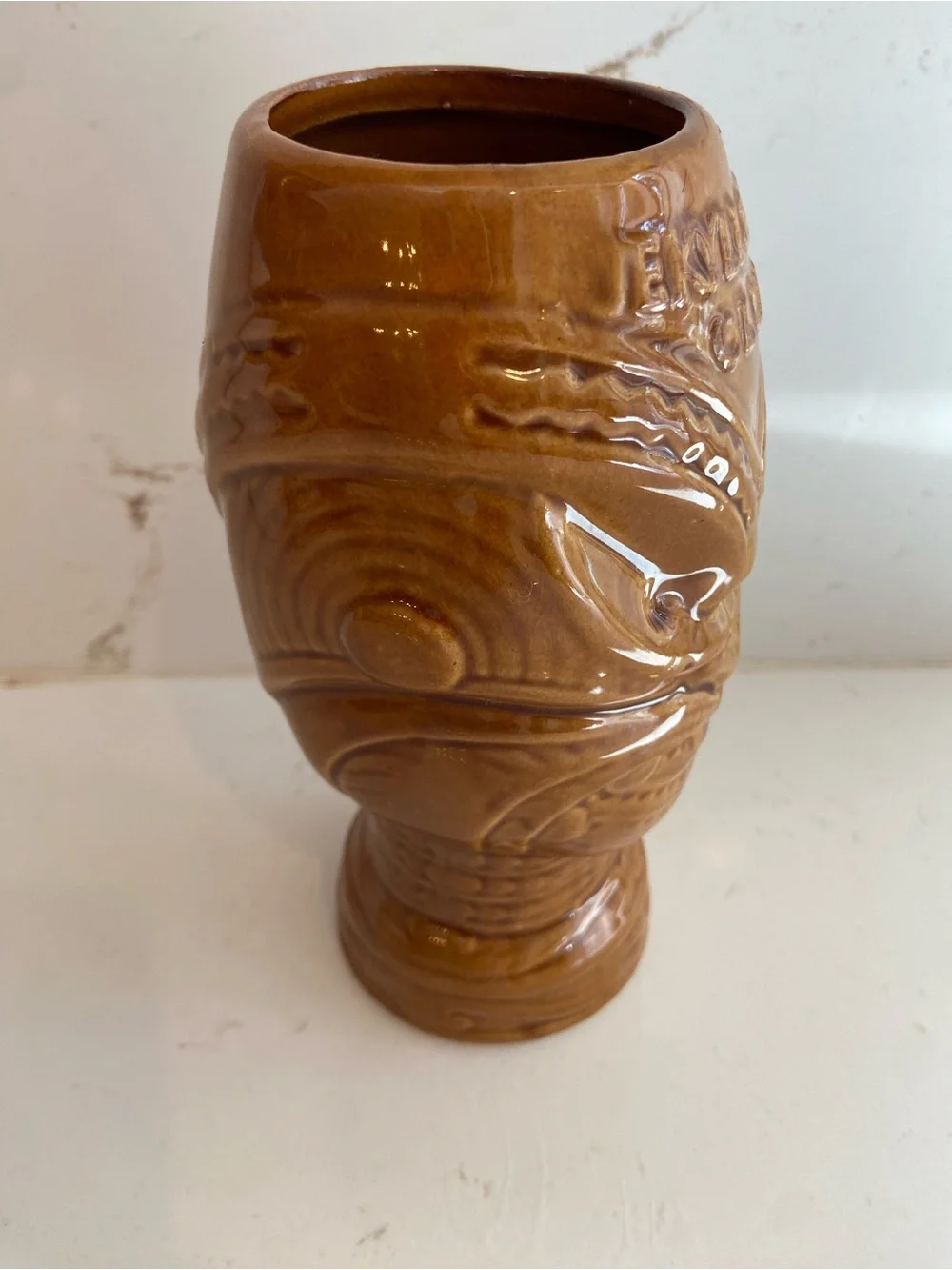 Jekyll and Hyde Brown Glazed Ceramic TIKI Mug Club Cup NYC